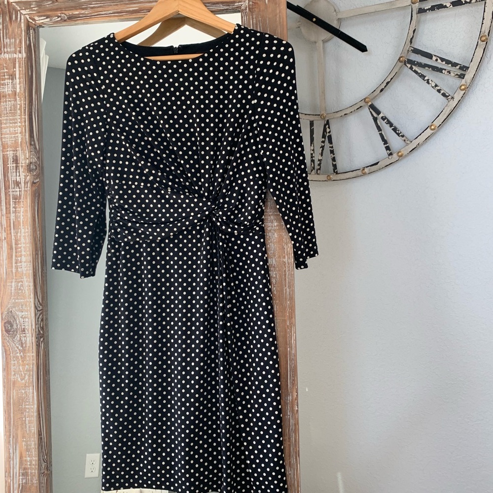 The Limited Black Polka Dot Jersey Dress